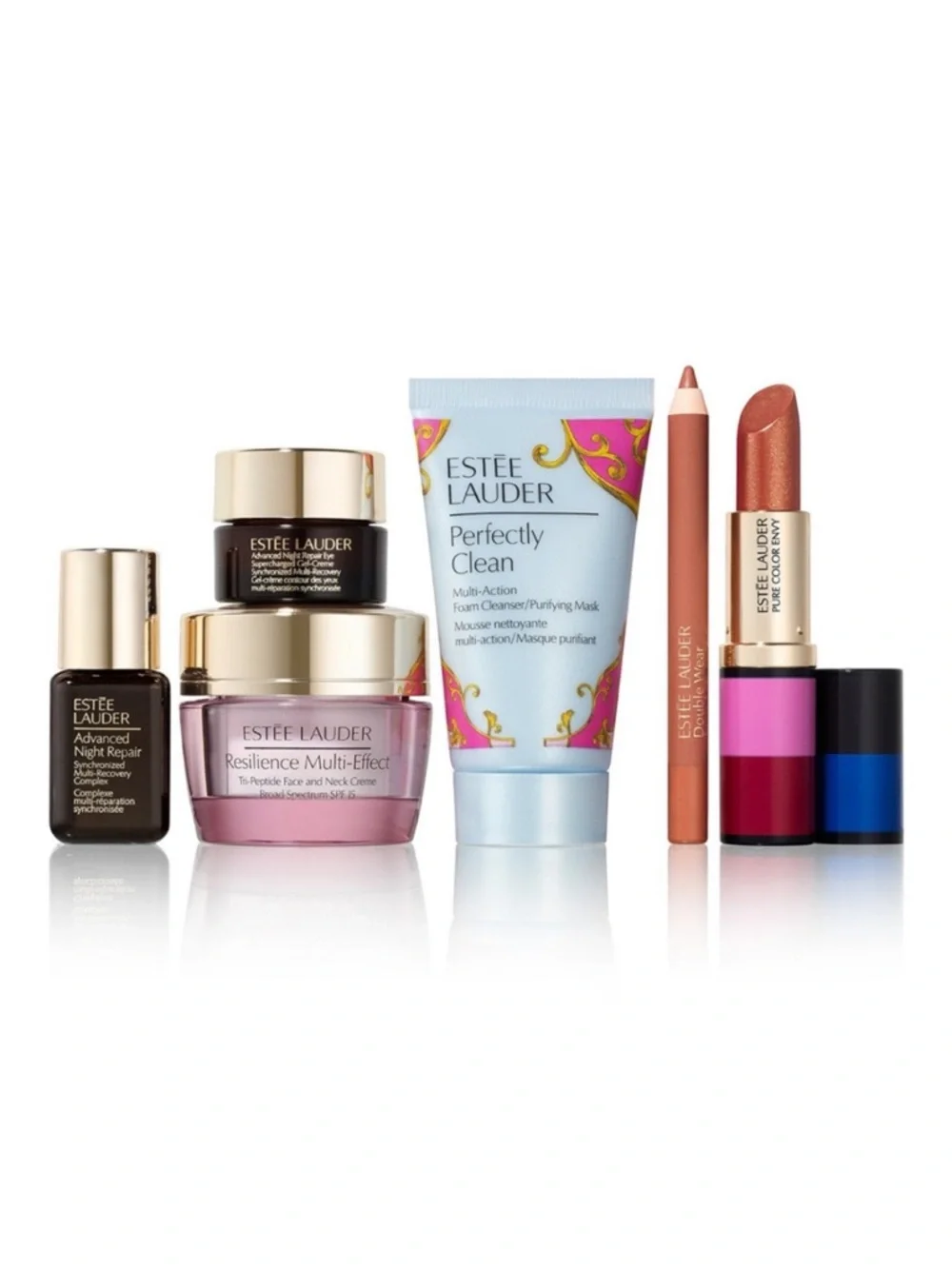 ESTEE LAUDER 7P Resilience Face Eye Treatment Lipstick Lip Liner $165 NIB - Picture 2 of 5